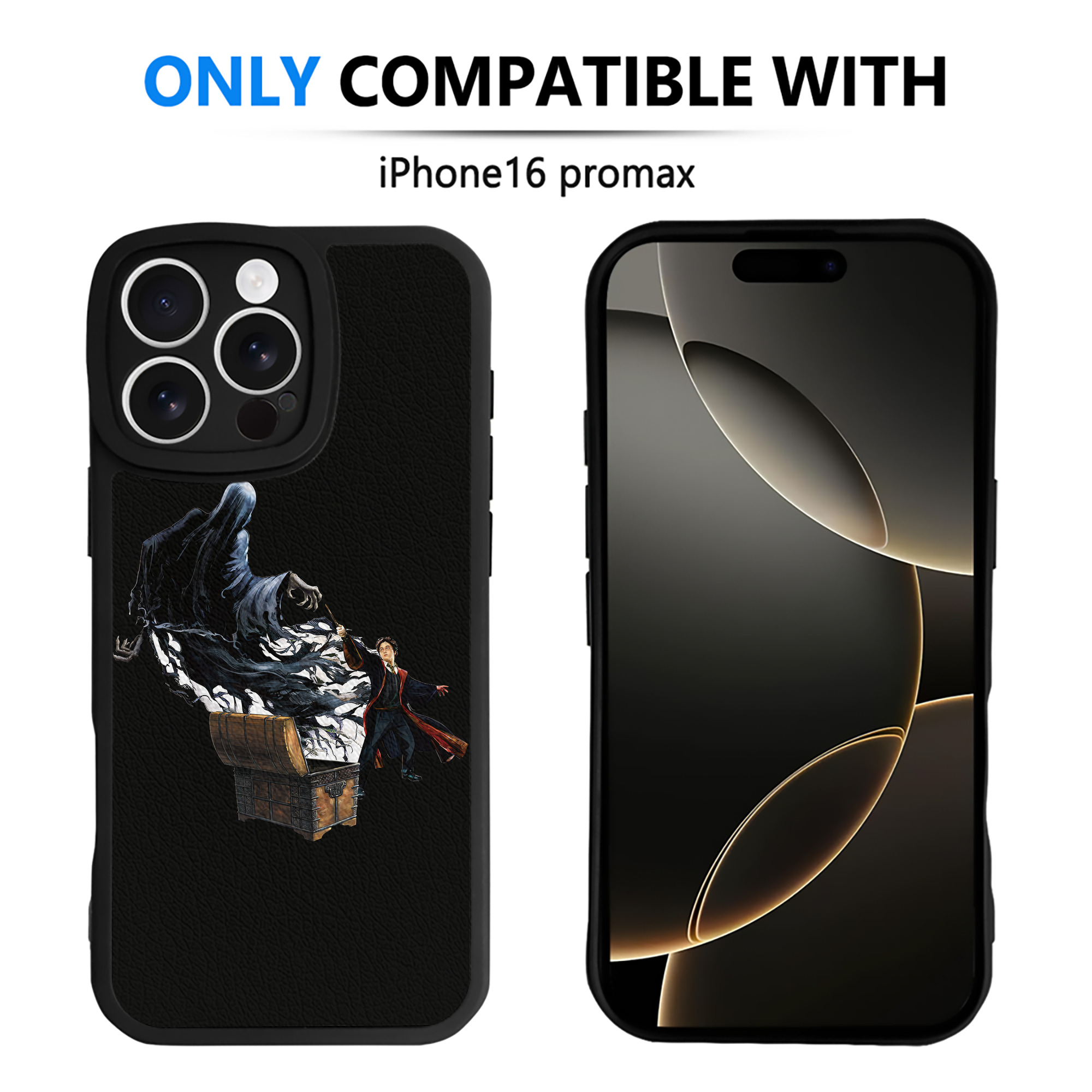 （画像用） Harry Potter ハリー・ポッターシリーズ 【iPhone 16シリーズ対応】シリコンスマホケース（レザー調） 材質：シリコン
